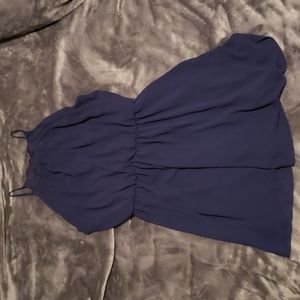 IZ Byer Key-Hole Navy Mini Dress